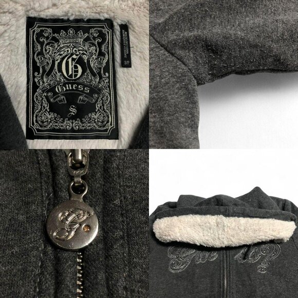Guess Sherpa Zip-Up Hoodie - Picture 6 of 6